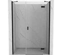 Mexen Mist-H puerta de ducha abatible derecha 120 cm, transparente, negro - 8A5-120-001-70-00-P 75066 5905315638052