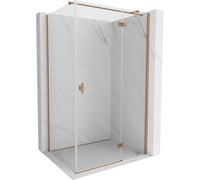 Mexen Mist-H T cabina de ducha abatible derecha 75 x 70 cm, transparente, cobre cepillado - 8A5T-075-070-65-00-P 73042 5905315619464