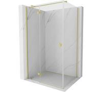 Mexen Mist-H T cabina de ducha abatible izquierda 105 x 85 cm, transparente, oro cepillado - 8A5T-105-085-55-00-L 72791 5905315613912