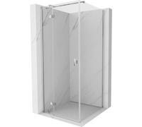 Mexen Mist-H T cabina de ducha abatible izquierda 75 x 75 cm, transparente, cromo - 8A5T-075-075-01-00-L 72406 5905315611659