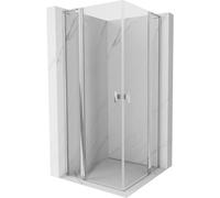 Mexen Mist L Duo cabina de ducha abatible 120 x 120 cm, transparente, cromo - 8A4L-120-120-01-00 71814 5905315605863