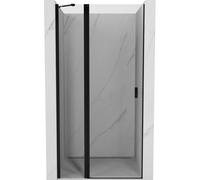 Mexen Mist puerta de ducha abatible 115 cm, transparente, negro - 8A4-115-000-70-00 72091 5905315588548