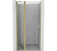 Mexen Mist puerta de ducha abatible 90 cm, transparente, dorado cepillado - 8A4-090-000-55-00 71829 5905315588272
