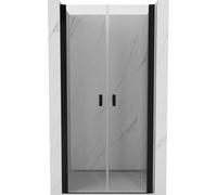 Mexen Mist puerta de ducha abatible 95 cm, transparente, negro - 8A7-095-000-70-00 78576 5905315960283