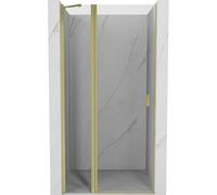 Mexen Mist puertas de ducha abatibles 85 cm, transparentes, dorado cepillado - 8A4-085-000-55-00 71826 5905315588265