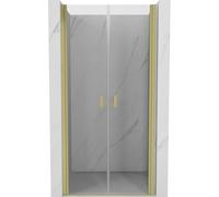 Mexen Mist puertas de ducha batientes 90 cm, transparentes, doradas cepilladas - 8A7-090-000-55-00 78551 5905315960092