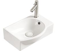 Mexen Mista lavabo de sobremesa izquierdo 40 x 28 cm, blanco - 22174000L 16009 5907709157965