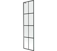 Mexen Next L mampara de bañera de 1 hoja 50 x 150 cm, rejilla negra, metal de arma - 895-050-000-03-77-95 52814 5905315321008