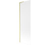 Mexen Next L mampara de bañera de 1 hoja 60 x 150 cm, escarchado, oro cepillado - 895-060-000-03-30-55 51533 5905315318916