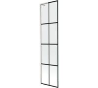 Mexen Next L mampara de baño 1 hoja 50 x 150 cm, rejilla negra, níquel cepillado - 895-050-000-03-77-97 52820 5905315321060