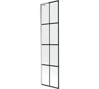 Mexen Next L mampara de baño de 1 hoja 50 x 150 cm, rejilla negra, cromo - 895-050-000-03-77-01 52766 5905315320520