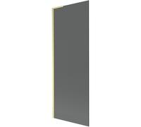 Mexen Next L mampara de ducha 1-puerta 70 x 150 cm, grafito, dorado cepillado - 895-070-000-03-40-55 52246 5905315319524