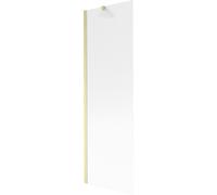 Mexen Next mampara de bañera 1 hoja 60 x 150 cm, rayado, dorado cepillado - 895-060-000-00-09-55 47101 5905315315915