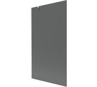 Mexen Next mampara de bañera de 1 hoja 100 x 150 cm, grafito, blanco - 895-100-000-00-40-20 20299 5905315135551