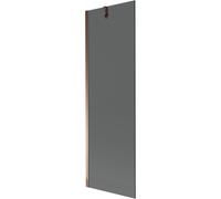 Mexen Next mampara de bañera de 1 hoja 60 x 150 cm, grafito, oro rosa - 895-060-000-00-40-60 20281 5905315135636