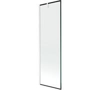 Mexen Next mampara de bañera de 1 hoja 60 x 150 cm, marco negro, blanco - 895-060-000-00-70-20 20309 5905315135810