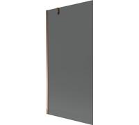 Mexen Next mampara de bañera de 1 hoja 90 x 150 cm, grafito, oro rosa - 895-090-000-00-40-60 20296 5905315135667