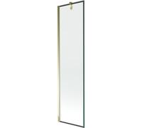 Mexen Next mampara de baño de 1 hoja 50 x 150 cm, marco negro, dorado - 895-050-000-00-70-50 20305 5905315135865