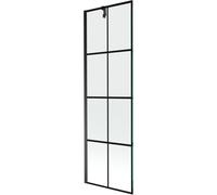 Mexen Next mampara de baño de 1 hoja 60 x 150 cm, rejilla negra, negro - 895-060-000-00-77-70 20342 5905315136299