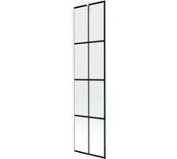 Mexen Next mampara de ducha de 1 hoja 50 x 150 cm, rejilla negra, blanco - 895-050-000-00-77-20 20334 5905315136107