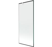 Mexen Next mampara de ducha de 1 hoja 80 x 150 cm, marco negro, blanco - 895-080-000-00-70-20 20319 5905315135834