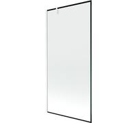Mexen Next mampara de ducha de 1 panel 90 x 150 cm, marco negro, blanco - 895-090-000-00-70-20 20324 5905315135841