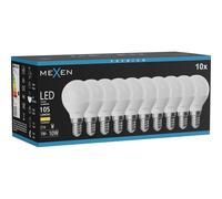 Mexen Nova 10x Bombilla LED E14, G45, 1W, Cálida - 3000K, 105 lm - L101-E14-0130-01x10 95830 5907931021805