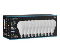 Mexen Nova 10x Bombilla LED E27, A95, 25W, Fría - 6500K, 2625 lm - L100-E27-2565-01x10 95829 5907931021799