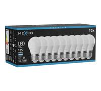 Mexen Nova 10x Bombilla LED E27, G45, 1W, Fría - 6500K, 105 lm - L101-E27-0165-01x10 95859 5907931022093