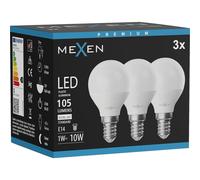 Mexen Nova 3x Bombilla LED E14, G45, 1W, Neutra - 4000K, 105 lm - L101-E14-0140-01x03 95454 5907931014050