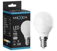 Mexen Nova Bombilla LED E14, G45, 1W, Neutra - 4000K, 105 lm - L101-E14-0140-01 92810 5905315978035