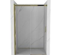 Mexen Omega puerta de ducha corredera 100 cm, transparente, dorada - 825-100-000-50-00 2656 5907709130609