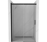 Mexen Omega puerta de ducha corredera 130 cm, transparente, negra - 825-130-000-70-00 2688 5907709100893