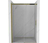 Mexen Omega puerta de ducha corredera de 130 cm, transparente, dorada - 825-130-000-50-00 2685 5907709130630