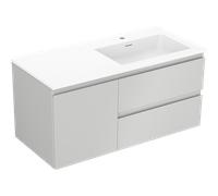 Mexen Orio armario de baño 100 cm con lavabo Otis derecho, 2S, 1D, gris mate/blanco mate - 91A13-10047-3-BBFFF62-W18P01 85935 5905315775610
