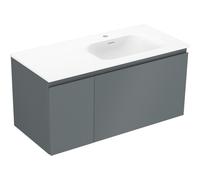 Mexen Orio armario de baño 100 cm con lavabo Vela derecho, 1S, 1D, grafito mate/blanco mate - 91A13-10047-3-BBFF66-W23P01 85856 5905315774668