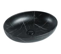 Mexen Orsola lavabo de encimera 52 x 39 cm, piedra negra - 21365271 1246 5907709191181