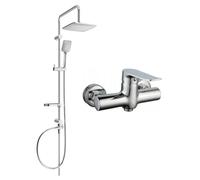 Mexen Pecos Conjunto de ducha empotrado Sven con rociador y grifo de ducha, cromo - 72740262-00 6091 5907709181748