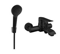 Mexen Pecos R05 batería de bañera con kit de ducha, negro - 7273R05-70 3255 5907709197060