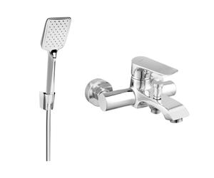 Mexen Pecos R62 grifo de bañera con conjunto de ducha, cromo - 7273R62-00 3252 5907709197091