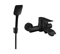 Mexen Pecos R62 grifo de bañera con juego de ducha, negro - 7273R62-70 3257 5907709197107