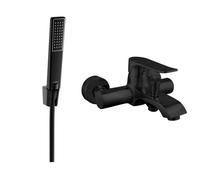 Mexen Pecos R72 grifo de bañera con conjunto de ducha, negro - 7273R72-70 3258 5907709197121