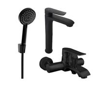 Mexen Pecos R75 conjunto de baño, negro - 72713R75-70 3249 5907709197046