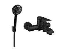 Mexen Pecos R75 grifo de bañera con juego de ducha, negro - 7273R75-70 3259 5907709197145