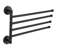 Mexen perchero giratorio cuádruple para toallas, negro - 7039244-70 1052 5907709120723