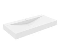 Mexen Poli lavabo sobre encimera de conglomerado 1/O 100 x 48 cm, blanco - 23021001 15954 5907709158849