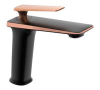 Mexen Purus grifo de lavabo, negro/oro rosa - 745800-76 4103 5907709174252