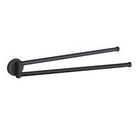 Mexen Remo perchero para toallas giratorio doble, negro - 70507255-70 614 5907709108455
