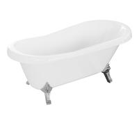 Mexen Retro bañera exenta 150 x 73 cm, blanca, patas cromadas - 53251507300-00 2429 5907709106390
