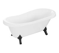Mexen Retro bañera exenta 150 x 73 cm, blanca, patas negras - 53251507300-70 2432 5907709106406